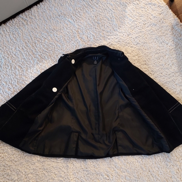 Black Pea Coat, International Concepts, Medium - Picture 5 of 9